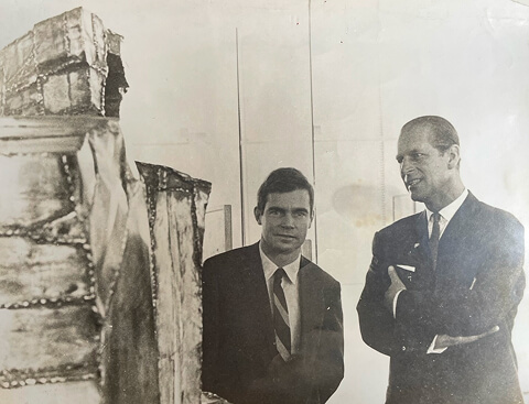 Caciporé na Inauguração da nova sede do MASP com a presença do Príncipe Philip da Inglaterra.