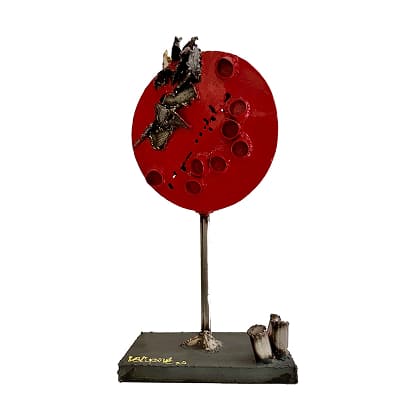 Disco Vermelho em Vibração