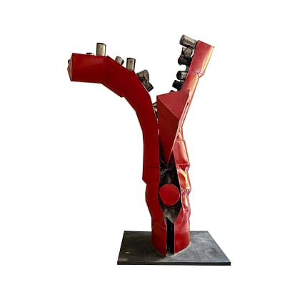 Grande Coluna com Cunha Vermelha